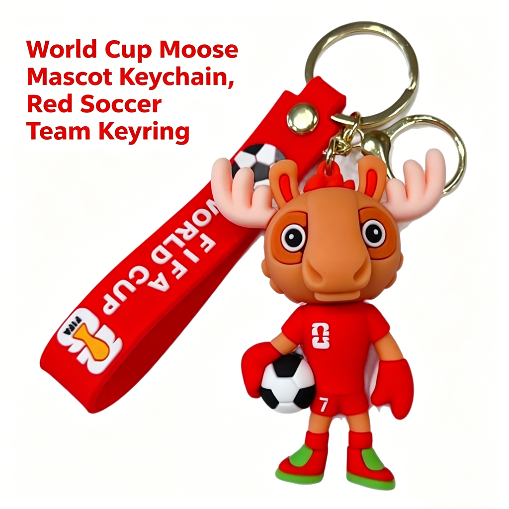 Silicone World Cup Trophy Keychain, Golden Football Souvenir Pendant - Image 7